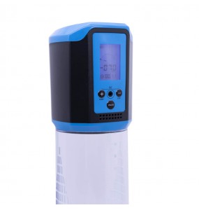 LCD Electric Vacuum Penis Pump (Chargeable - Blue)